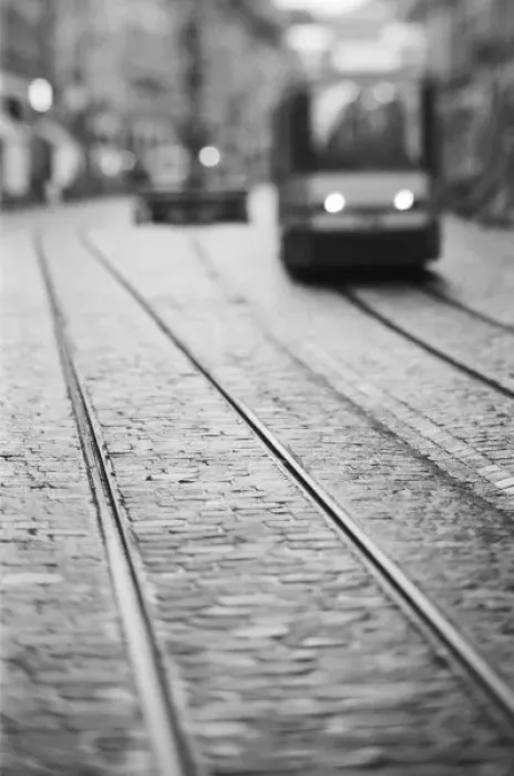 Framed Print : Europe, Switzerland, Berne. Tram tracks, Marktgasse Framed Print : Europe, Switzerland, Berne. Tram tracks, Marktgasse