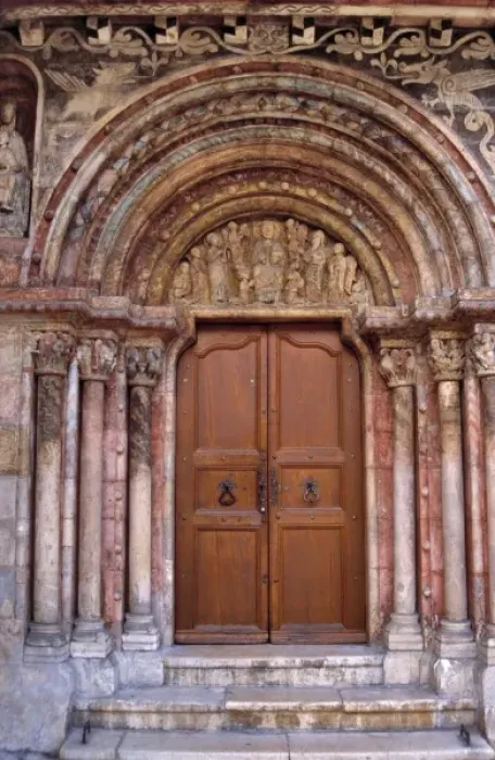 Framed Print : Europe, Switzerland, St. Ursanne. The ornate door to the Collegiate Church was begun Framed Print : Europe, Switzerland, St. Ursanne. The ornate door to the Collegiate Church was begun