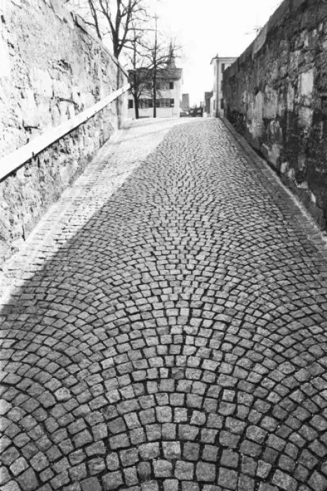 Framed Print : Europe, Switzerland, Zurich. Cobbled street, sLindenhof Framed Print : Europe, Switzerland, Zurich. Cobbled street, sLindenhof