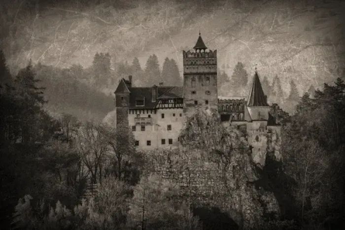 Framed Print : Europe, Transylvania, Romania, 13th century Castle Bran, associated with Vlad II the Impaler Framed Print : Europe, Transylvania, Romania, 13th century Castle Bran, associated with Vlad II the Impaler