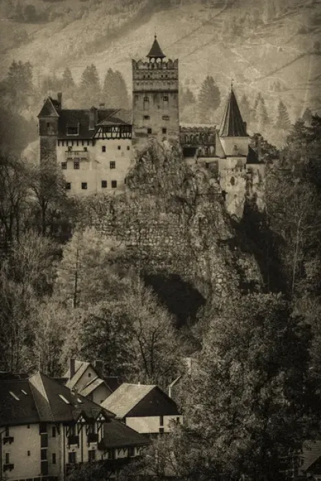 Framed Print : Europe, Transylvania, Romania, 13th century Castle Bran, associated with Vlad II the Impaler Framed Print : Europe, Transylvania, Romania, 13th century Castle Bran, associated with Vlad II the Impaler