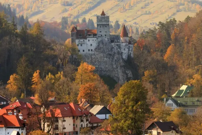 Framed Print : Europe, Transylvania, Romania, 13th century Castle Bran, associated with Vlad II the Impaler Framed Print : Europe, Transylvania, Romania, 13th century Castle Bran, associated with Vlad II the Impaler