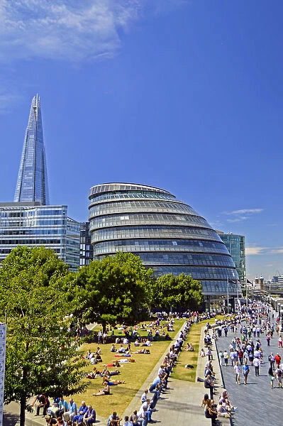 Europe, United Kingdom, England, London, Southwark. View of City Hall, More London Riverside