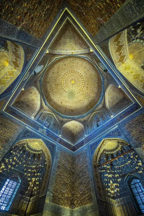 Framed Print : Europe, Uzbekistan, Samarkand. Interior of mausoleum for ruler Tamerlane Framed Print : Europe, Uzbekistan, Samarkand. Interior of mausoleum for ruler Tamerlane