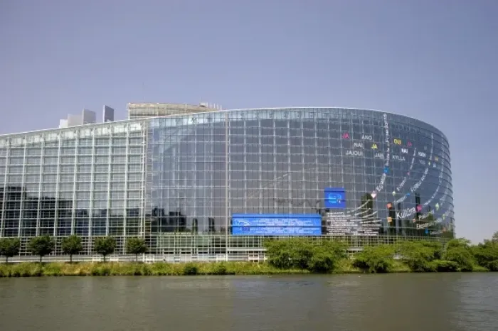 Framed Print : European Union Parliament in Strasbourg, France Framed Print : European Union Parliament in Strasbourg, France
