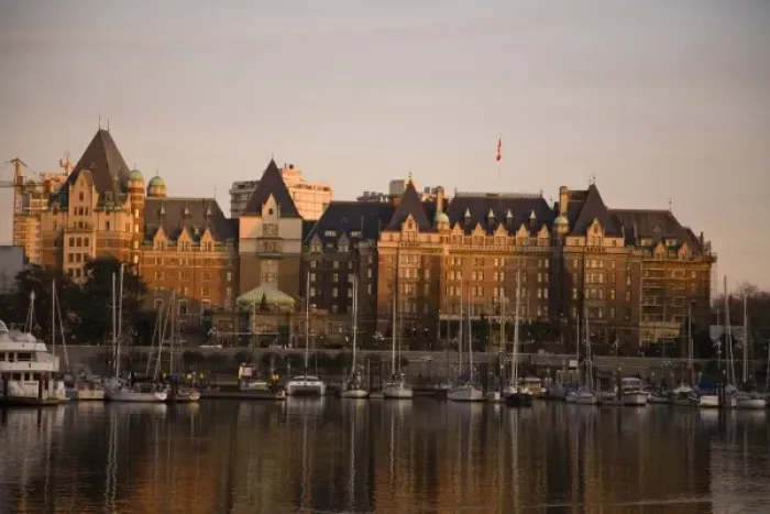 Framed Print : Evening, Inner Harbour, Victoria, British Columbia, Canada (RF) Framed Print : Evening, Inner Harbour, Victoria, British Columbia, Canada (RF)
