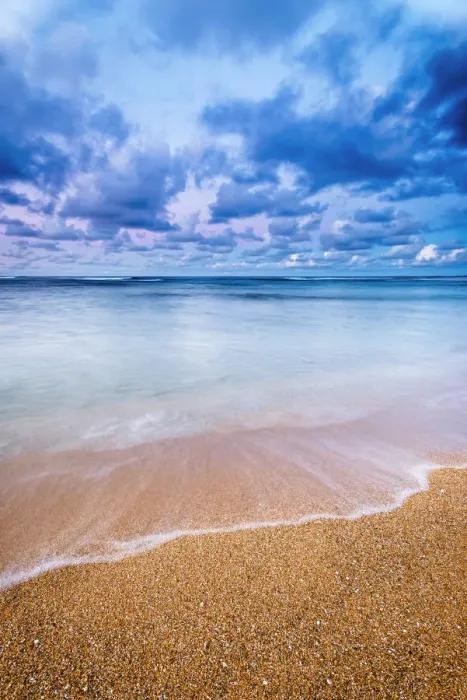 Framed Print : Evening light over the Pacific from Tunnels Beach, Kauai, Hawaii, USA