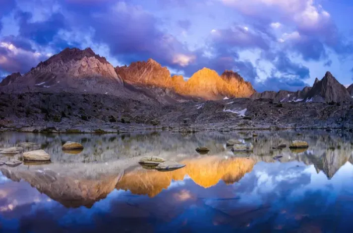 Framed Print : Evening light on the Palisades in Dusy Basin, Kings Canyon National Park, California Framed Print : Evening light on the Palisades in Dusy Basin, Kings Canyon National Park, California