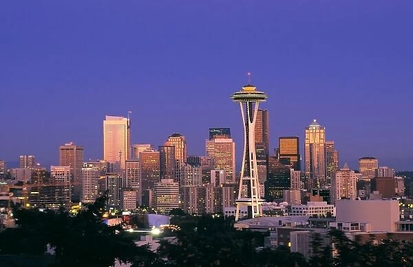 Evening light on the Seattle skyline