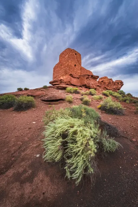 Framed Print : Evening light on Wukoki Ruin, Wupatki National Monument, Arizona Framed Print : Evening light on Wukoki Ruin, Wupatki National Monument, Arizona