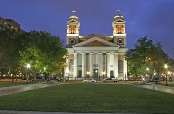 Framed Print : Evening lighting Cathedral of the Immaculate Conception Mobile Alabama Framed Print : Evening lighting Cathedral of the Immaculate Conception Mobile Alabama