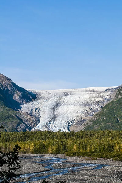 Exit Glacier, Kenai Fjords National Park, Alaska, USA