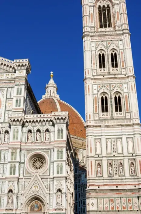 Framed Print : Exterior of the cathedral Santa Maria del Fiore, Giotto belltower, UNESCO World Heritage Site