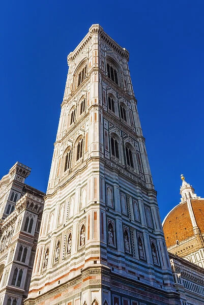 Exterior of the cathedral Santa Maria del Fiore, Giotto belltower, UNESCO World Heritage Site
