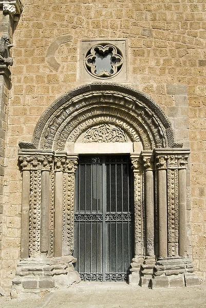 Facade of Santa Maria Maggiore Church, Tuscania, Viterbo Province, Latium, Italy
