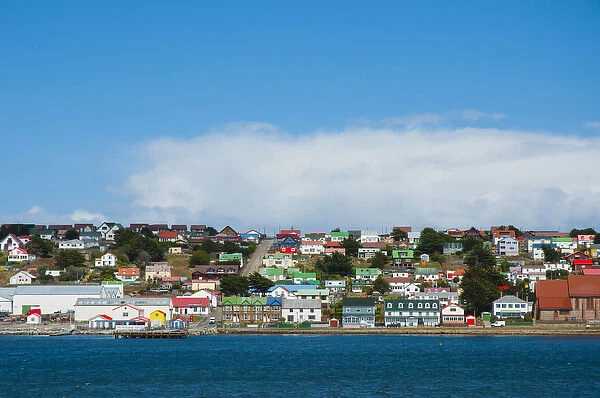 Falkland Islands. Stanley. View from the water