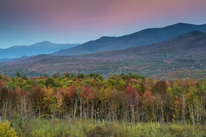 Framed Print : Fall colors in the White Mountains, New Hampshire