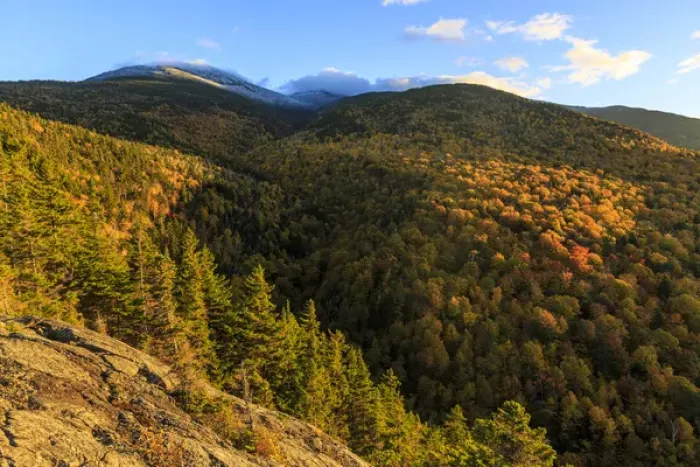Framed Print : Fall foliage on Mount Madision in New Hampshires White Mountain National Forest
