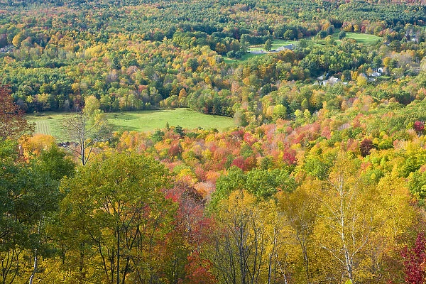 Fall in New England as seen from the Mohawk Trail (MA 2) in Florida, Massachusetts