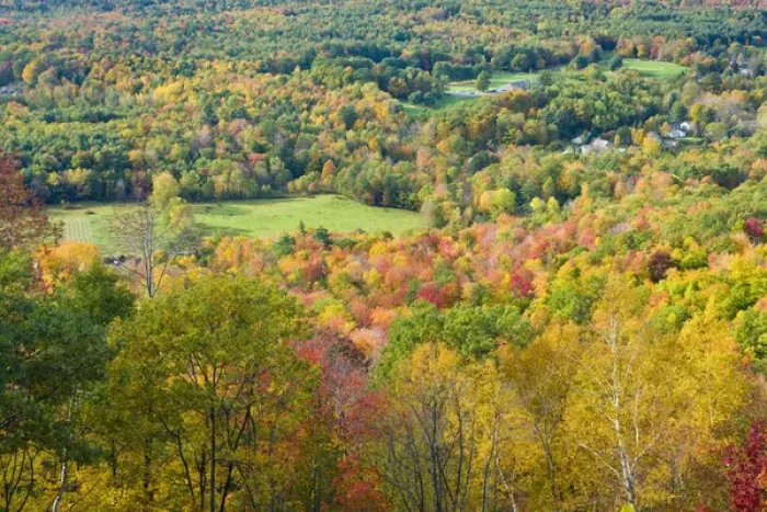 Framed Print : Fall in New England as seen from the Mohawk Trail (MA 2) in Florida, Massachusetts Framed Print : Fall in New England as seen from the Mohawk Trail (MA 2) in Florida, Massachusetts