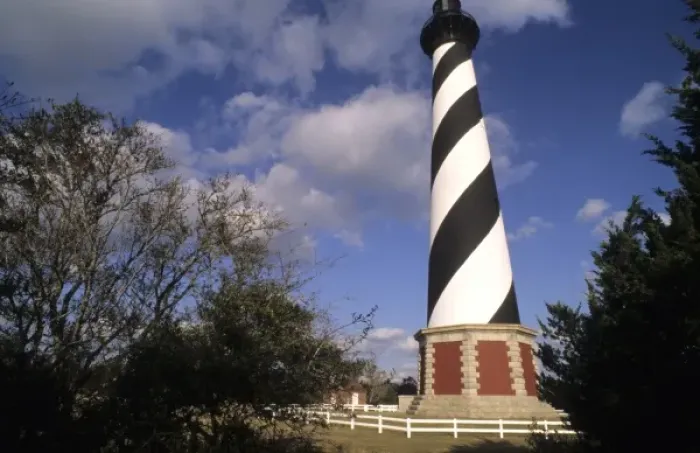 Framed Print : Famous Cape Hatteras Lighthouse the tallest in North America in its new location Framed Print : Famous Cape Hatteras Lighthouse the tallest in North America in its new location