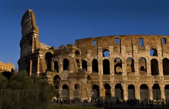 Framed Print : Famous Colosseum in Rome Italy Landmark Monument in Europe