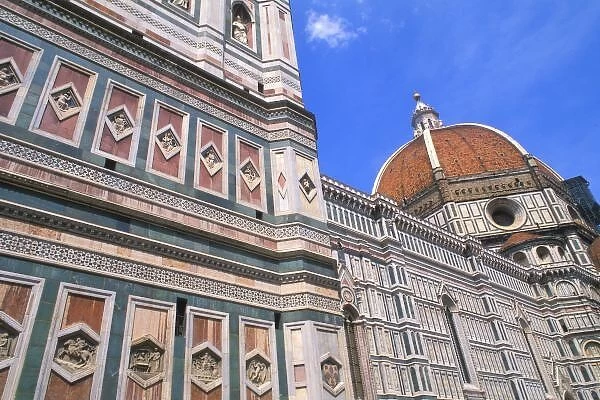 Famous Doumo Church close-up in Florence, Italy