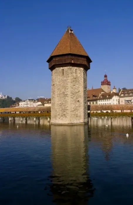 Framed Print : Famous Kapelbrucke Bridge called Chapel Bridge at lake in Lucerne Switzerland Luzern Framed Print : Famous Kapelbrucke Bridge called Chapel Bridge at lake in Lucerne Switzerland Luzern