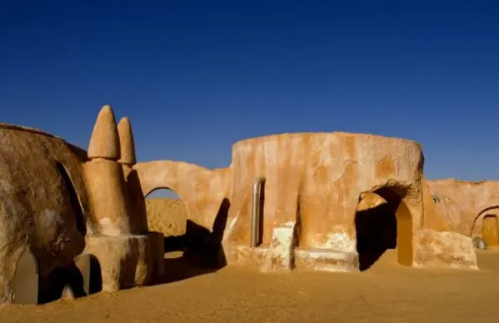 Framed Print : Famous movie set of Star Wars movies in Sahara Desert near Tozeur Tunisia Africa Framed Print : Famous movie set of Star Wars movies in Sahara Desert near Tozeur Tunisia Africa
