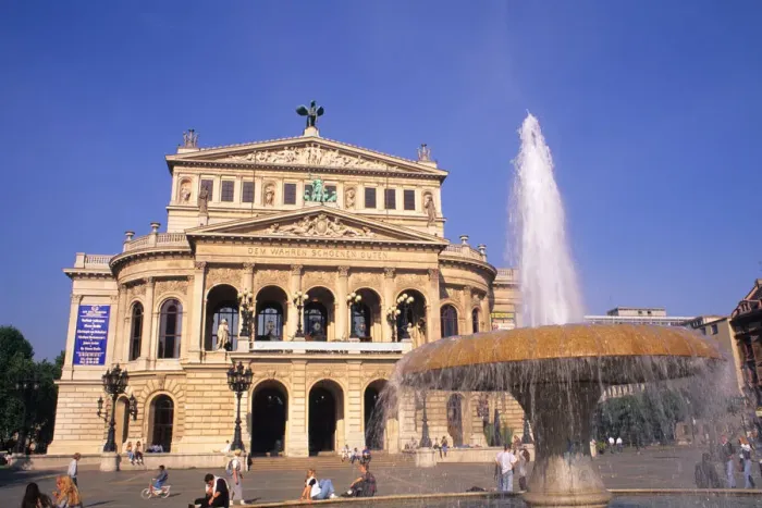 Framed Print : Famous Opera Platz in Frankfurt Germany Framed Print : Famous Opera Platz in Frankfurt Germany