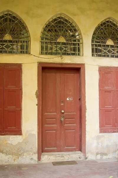 Three fanlights over two windows and a door, Beirut, Lebanon