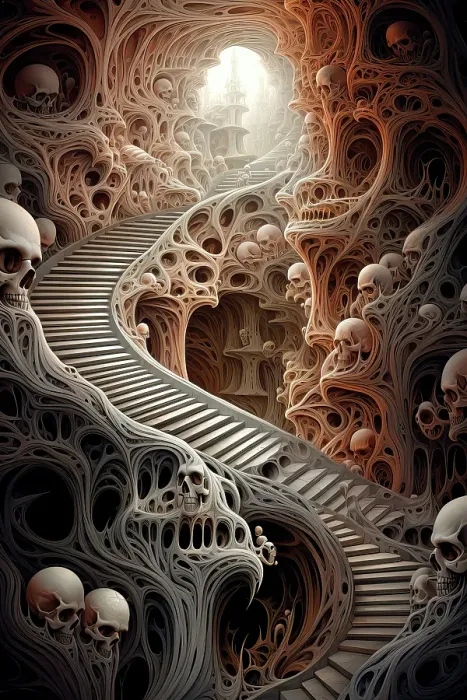 Framed Print : Fantasy of stairway and human skulls. ©Jim Zuckerman / Jaynes Gallery / DanitaDelimont.com Framed Print : Fantasy of stairway and human skulls. ©Jim Zuckerman / Jaynes Gallery / DanitaDelimont.com