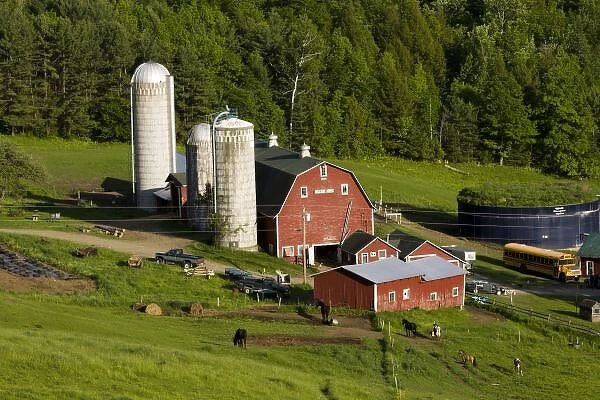 A farm in Barnet Center, Vermont. Connecticut River valley
