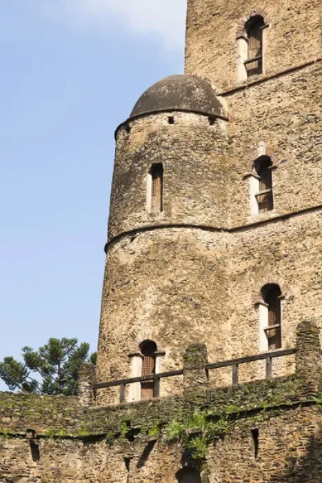 Framed Print : Fasil Ghebbi, a fortress-like royal enclosure, Gonder, Ethiopia