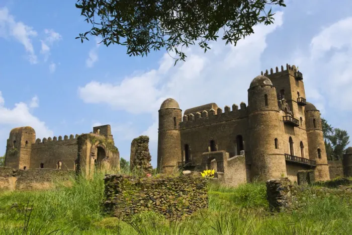 Framed Print : Fasilides Castle in the fortress-city of Fasil Ghebbi (founded by Emperor Fasilides)