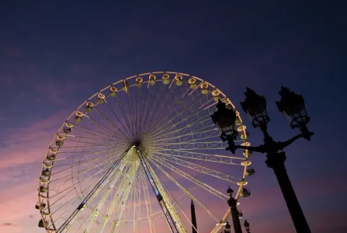 Framed Print : Ferris wheel, Place de la Concorde, Paris, France