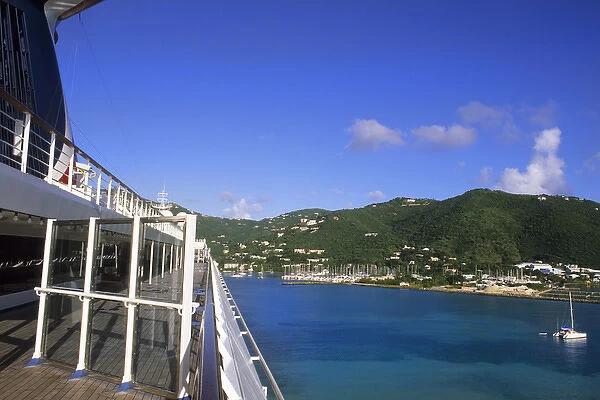 Ferry carrying tourtists to beautiful British Virgin Island from Road Town Tortola