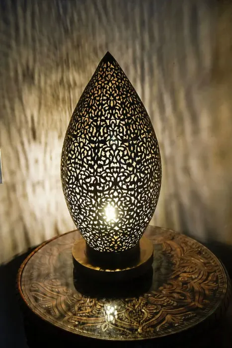 Framed Print : Fes, Morocco. Intricate carved metal lamp Framed Print : Fes, Morocco. Intricate carved metal lamp