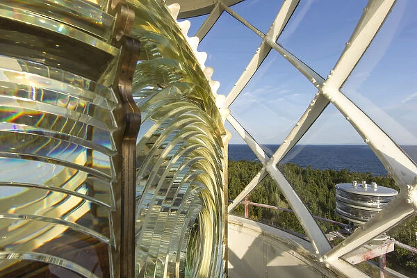 Fesnel lens of the Devils Island Lighthouse in the Apostle Islands National Lakeshore