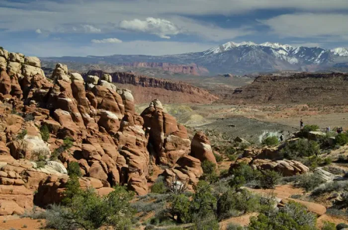Framed Print : The Fiery Furnace and La Sal Mountains, Arches National Park, Utah, US Framed Print : The Fiery Furnace and La Sal Mountains, Arches National Park, Utah, US