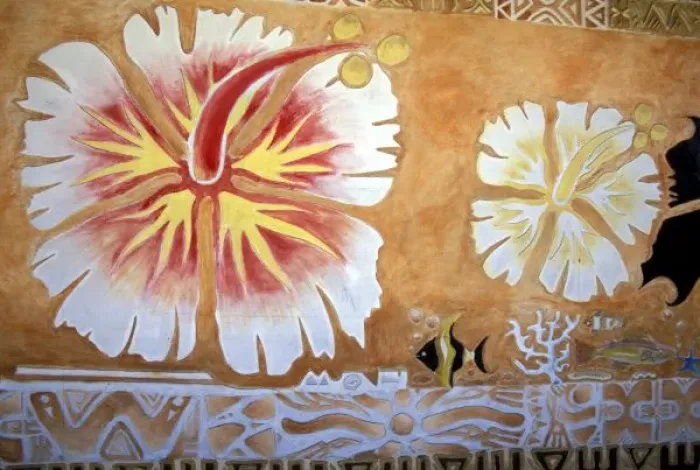 Framed Print : Fiji, mural art Framed Print : Fiji, mural art