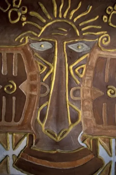 Framed Print : Fiji, Viti. Fijian masks for sale Framed Print : Fiji, Viti. Fijian masks for sale