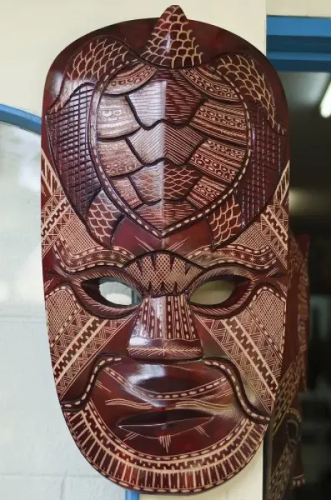 Framed Print : Fiji, Viti Levu Island. Mask Framed Print : Fiji, Viti Levu Island. Mask