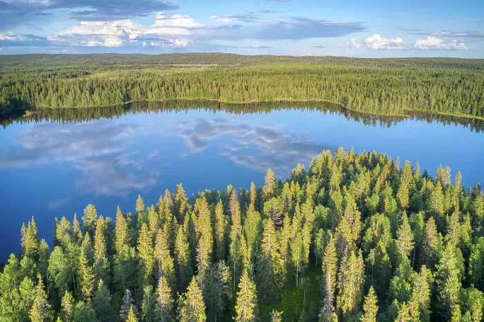 Framed Print : Finland, North Ostrobothnia, Rukatunturi area. Aerial views of forest, lakes and marshes Framed Print : Finland, North Ostrobothnia, Rukatunturi area. Aerial views of forest, lakes and marshes