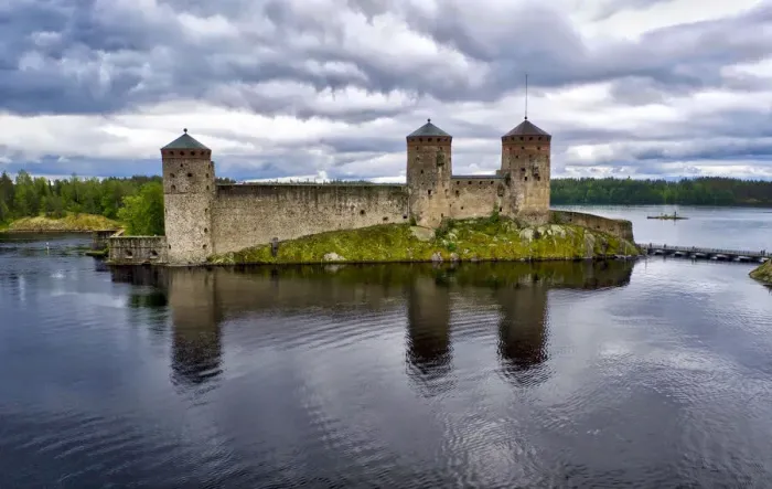 Framed Print : Finlandia, Savonlinna, Savonlinna castle