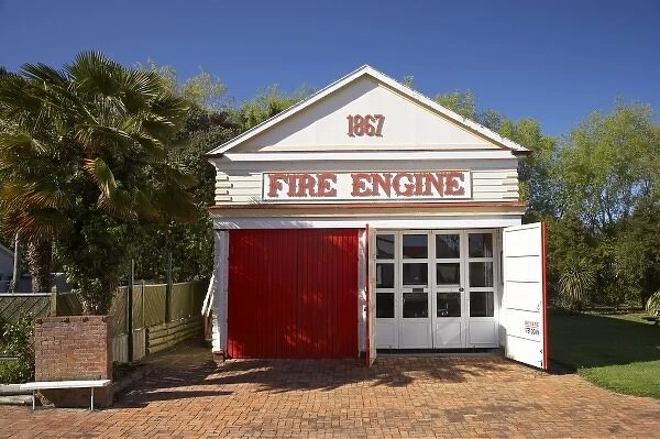 Fire Station, Founders Heritage Park, Nelson, South Island, New Zealand