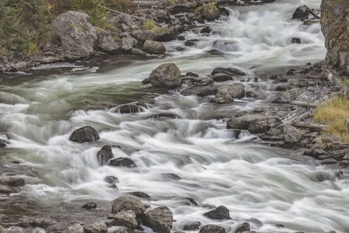 Framed Print : Firehole River, Firehole Canyon drive, Yellowstone National Park, Wyoming