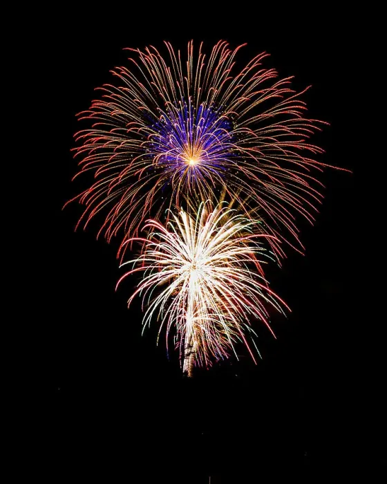Framed Print : Fireworks on the 4th of July in Naples, Florida
