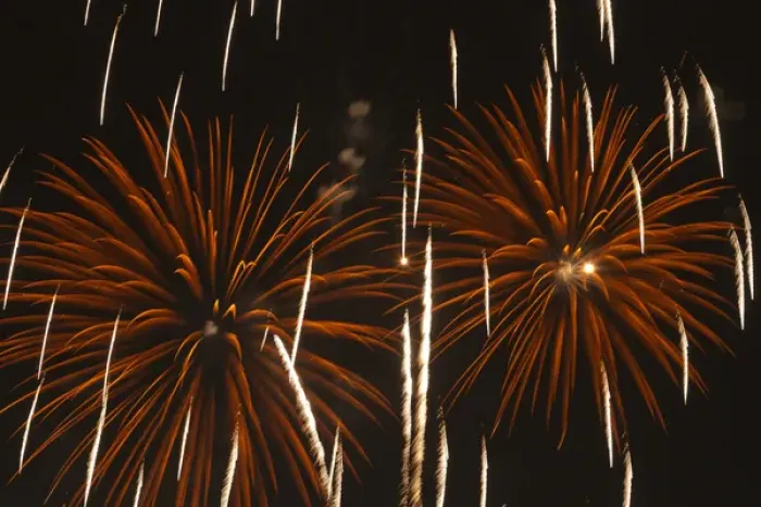 Framed Print : Fireworks at the Albuquerque Hot Air Balloon Fiesta, New Mexico