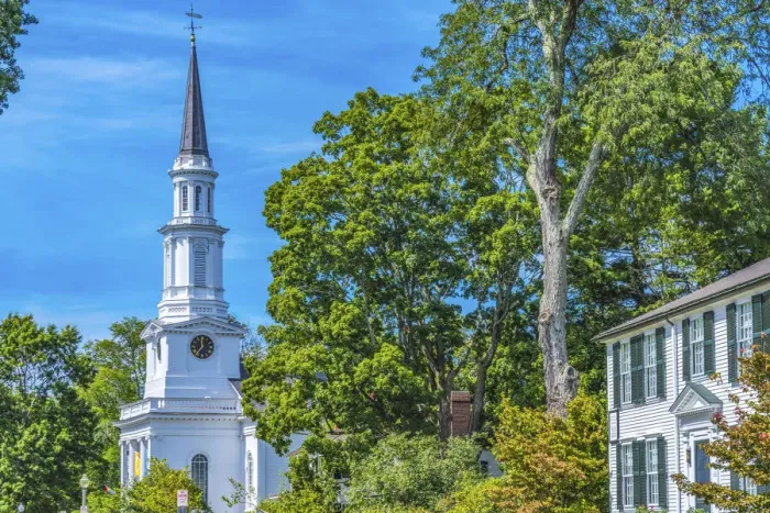 Framed Print : First Parish Church, Harrington House, Lexington Battle Green, Massachusetts Framed Print : First Parish Church, Harrington House, Lexington Battle Green, Massachusetts